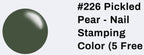 #226 Pickled Pear vernis à stamping - Ongles Elaine Lemay