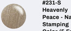 #231-S Heavenly Peace (sheer) vernis à stamping - Ongles Elaine Lemay