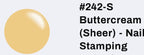 #242-S Buttercream (sheer) vernis à stamping - Ongles Elaine Lemay