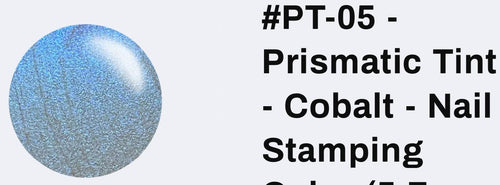 #PT-05 Cobalt vernis à stamping - Ongles Elaine Lemay