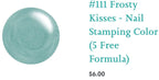 #111 Frosty Kisses vernis à stamping - Ongles Elaine Lemay