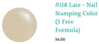 #118 Late vernis à stamping - Ongles Elaine Lemay