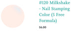 #120 Milkshake vernis à stamping - Ongles Elaine Lemay