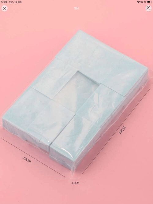 Tampon non pelucheux - Ongles Elaine Lemay