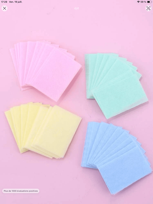 Tampon non pelucheux - Ongles Elaine Lemay