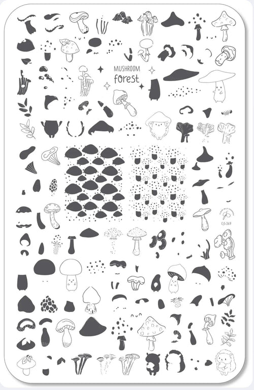 CJS-369 Mushroom Forest - Ongles Elaine Lemay