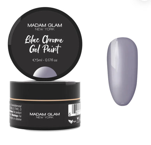Lilac Chrome Gel Paint - Ongles Elaine Lemay