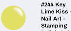 #244 Key Lime Kiss vernis à stamping - Ongles Elaine Lemay
