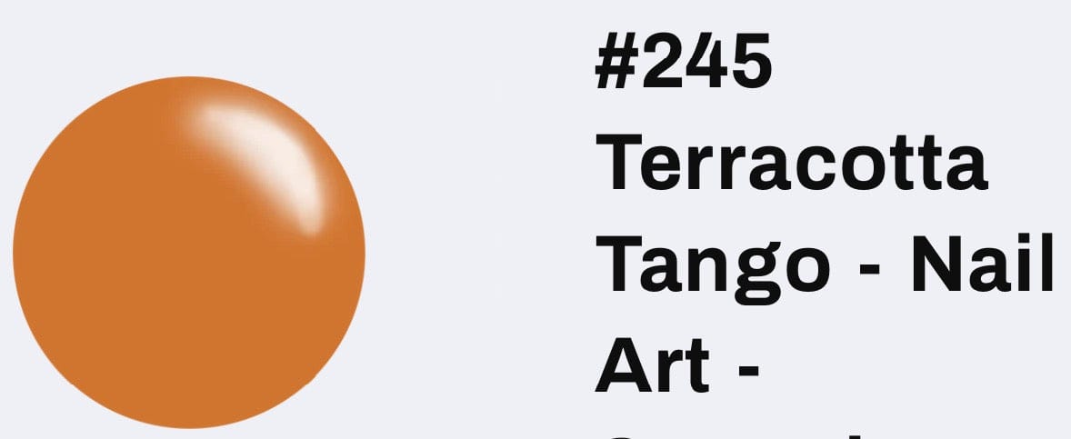 #245 Terracotta Tango vernis à stamping - Ongles Elaine Lemay