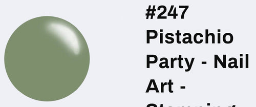 #247 Pistachio vernis à stamping - Ongles Elaine Lemay