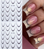 Collant manucure française noir - Ongles Elaine Lemay