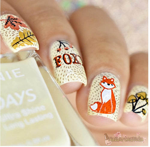 CJS-135 Autumn is Here - Ongles Elaine Lemay