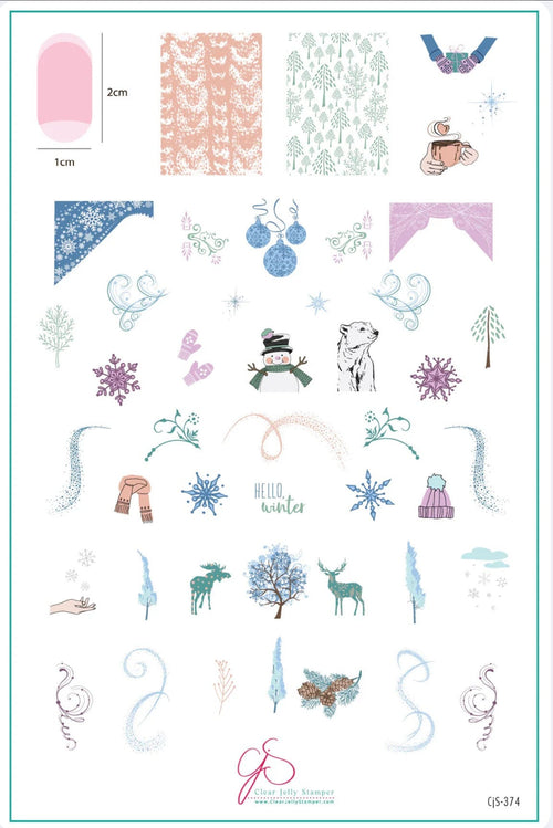 CJS-374 Hello Winter - Ongles Elaine Lemay