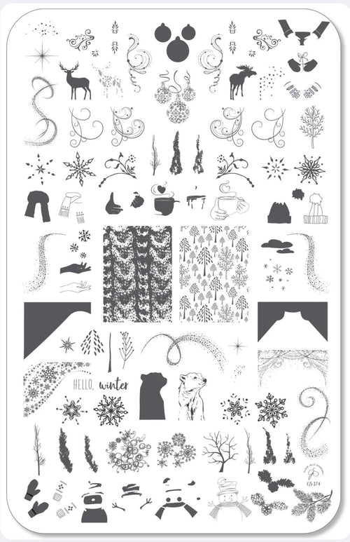 CJS-374 Hello Winter - Ongles Elaine Lemay