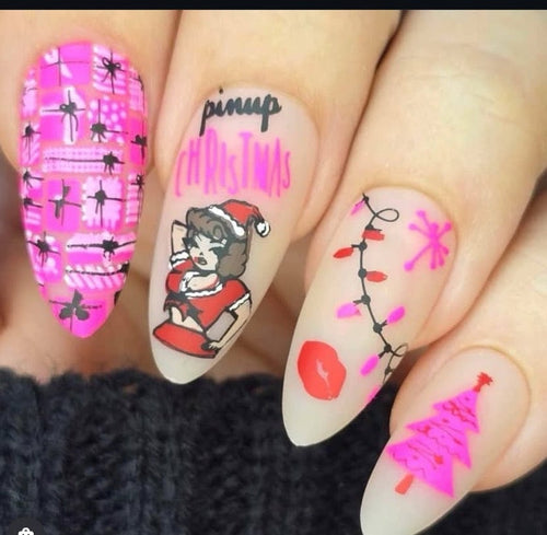 CJS-C-76 A very PinUp Christmas - Ongles Elaine Lemay