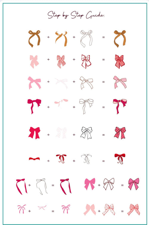CJS-377 Pretty Little Bows - Ongles Elaine Lemay