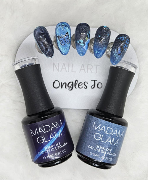 Sapphire Love - Ongles Elaine Lemay