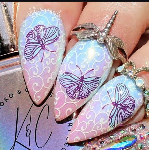 CJS-240 Floral Tassel - Ongles Elaine Lemay