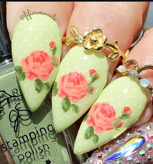 CJS-279 Floral Blossom 1 - Ongles Elaine Lemay