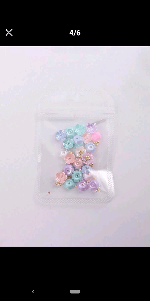 Fleurs 3d multicolore - Ongles Elaine Lemay