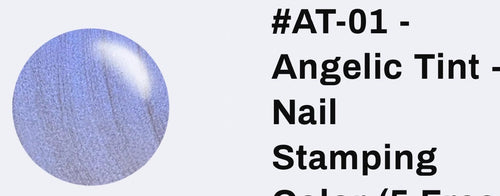 AT-01 Angelic Tint vernis à stamping - Ongles Elaine Lemay