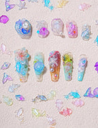 Bijoux style océan pqt de 100 - Ongles Elaine Lemay