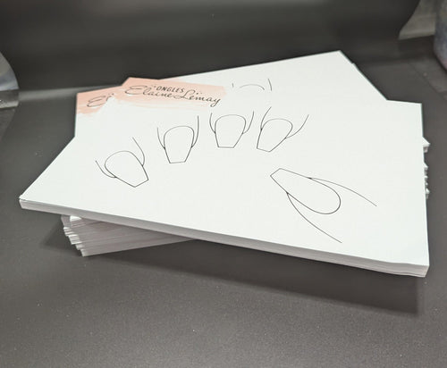 Bloc note 50 pages Ballerine - Ongles Elaine Lemay