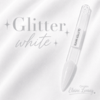 Builder gel Glitter White en pot 15g - Ongles Elaine Lemay