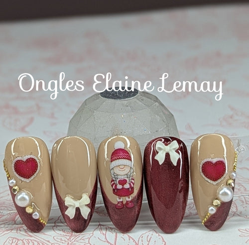 Cherry Mocha - Ongles Elaine Lemay