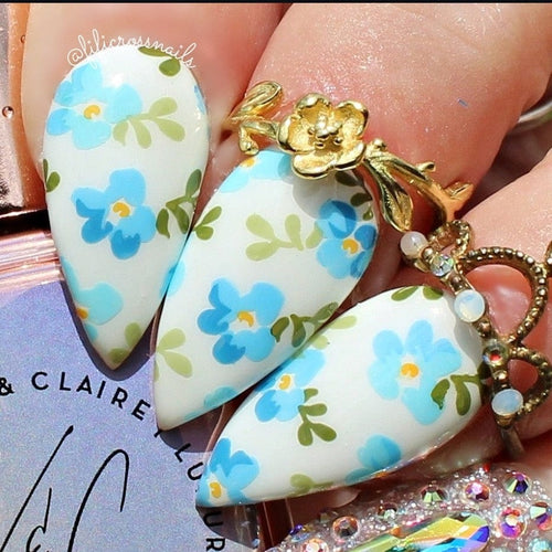 CJS-279 Floral Blossom 1 - Ongles Elaine Lemay