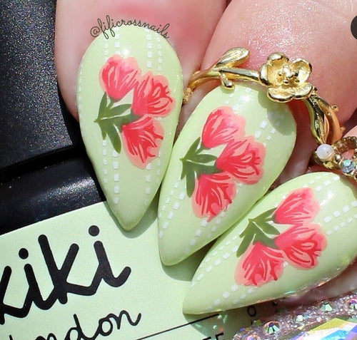 CJS-282 Floral Blossom 4 - Ongles Elaine Lemay