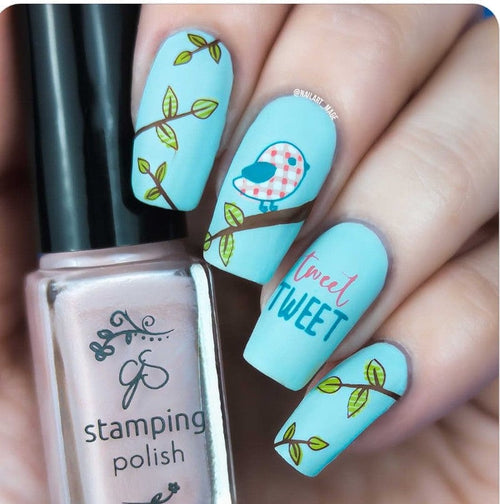 CJS-286 Patterned Spring 2 - Ongles Elaine Lemay