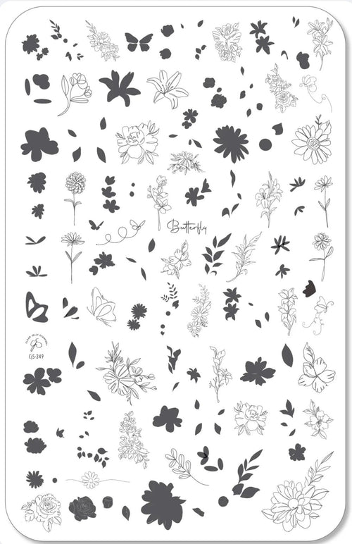 CJS-349 Whispering Petals - Ongles Elaine Lemay