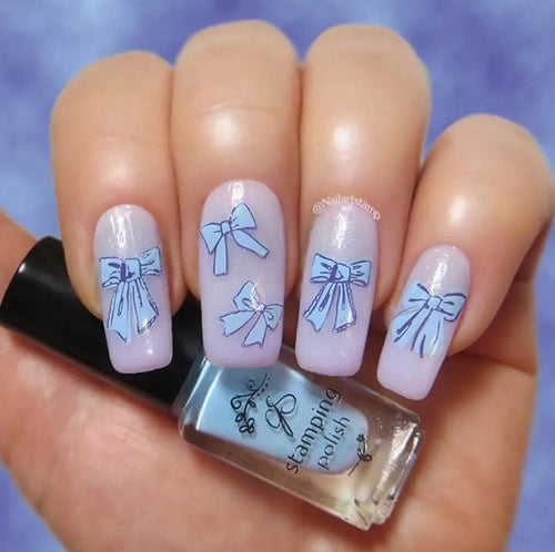 CJS-377 Pretty Little Bows - Ongles Elaine Lemay