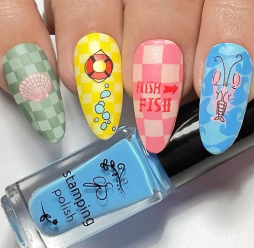 CJS-380 Catch me by the sea - Ongles Elaine Lemay