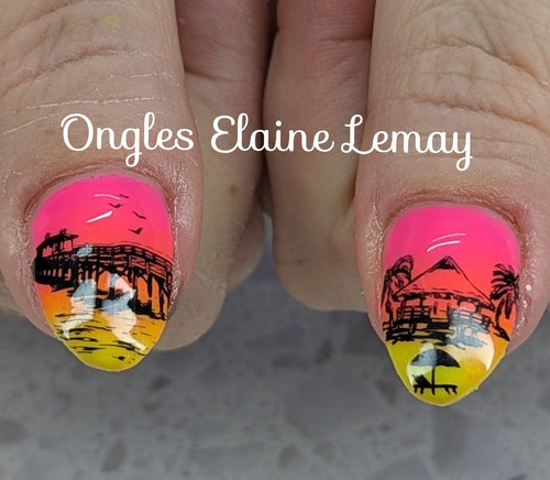 CJS-380 Catch me by the sea - Ongles Elaine Lemay
