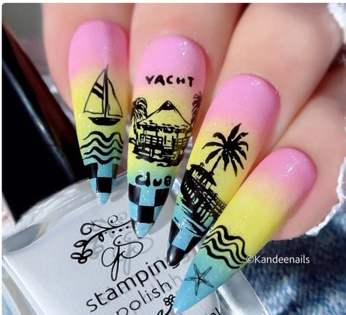 CJS-380 Catch me by the sea - Ongles Elaine Lemay