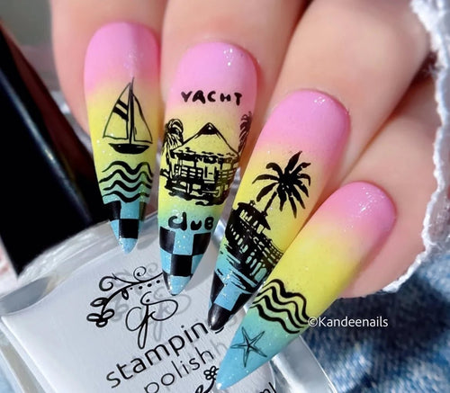 CJS-380 Catch me by the sea - Ongles Elaine Lemay