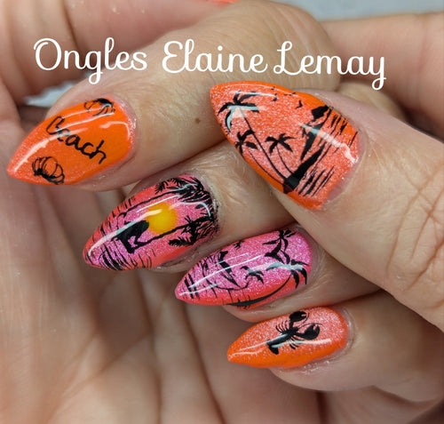 CJS-380 Catch me by the sea - Ongles Elaine Lemay