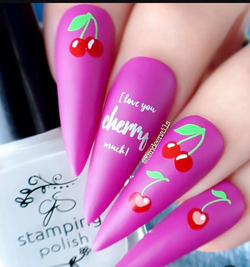 CJS-382 Cherry Bomb - Ongles Elaine Lemay