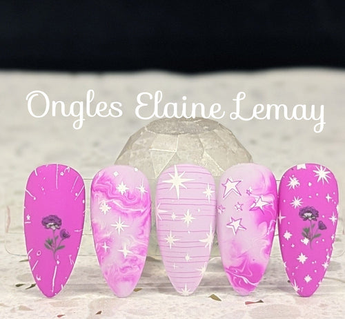 CJS-384 Twinkle twinkle - Ongles Elaine Lemay