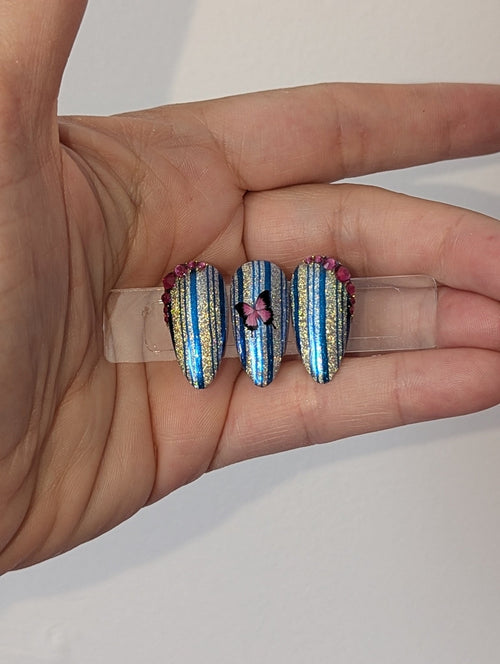 CJS-388 Cabana Stripes - Ongles Elaine Lemay