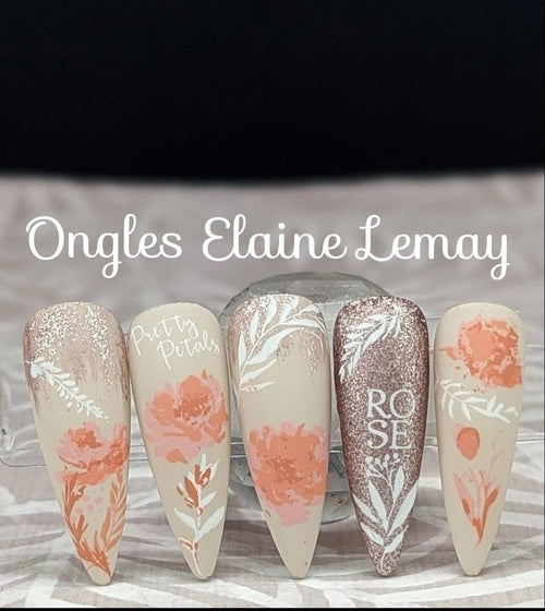 CJS-81 Watercolor Garden - Ongles Elaine Lemay