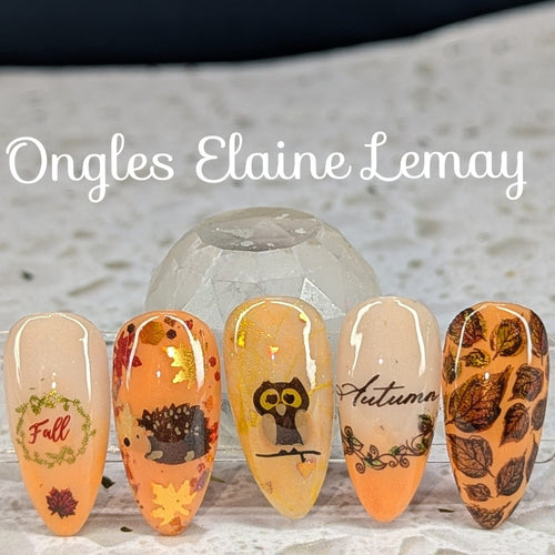 CJS-86 Forever Autumn - Ongles Elaine Lemay