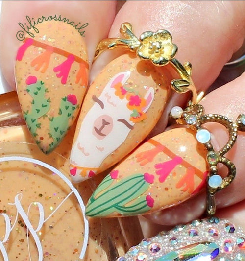 CJS-98 Love at First Llama - Ongles Elaine Lemay