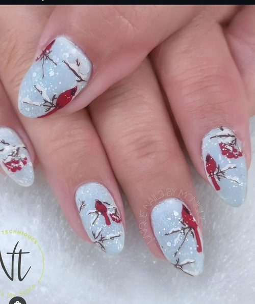 CJS-C-47 Mistletoe wishes - Ongles Elaine Lemay