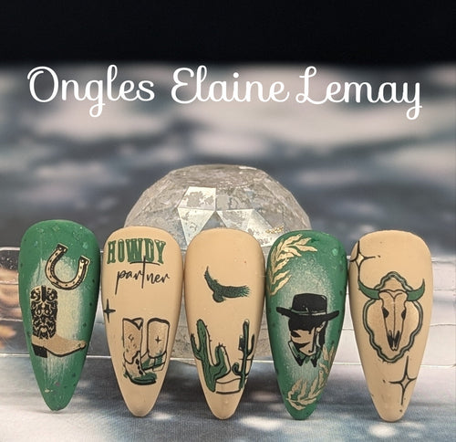 CJS-C-96 Vintage Chic Christmas - Ongles Elaine Lemay
