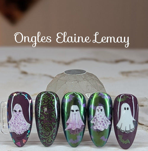 CJS-H-126 Pretty Little Ghost - Ongles Elaine Lemay