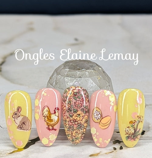 CJS-H-136 Easter on the prairies - Ongles Elaine Lemay