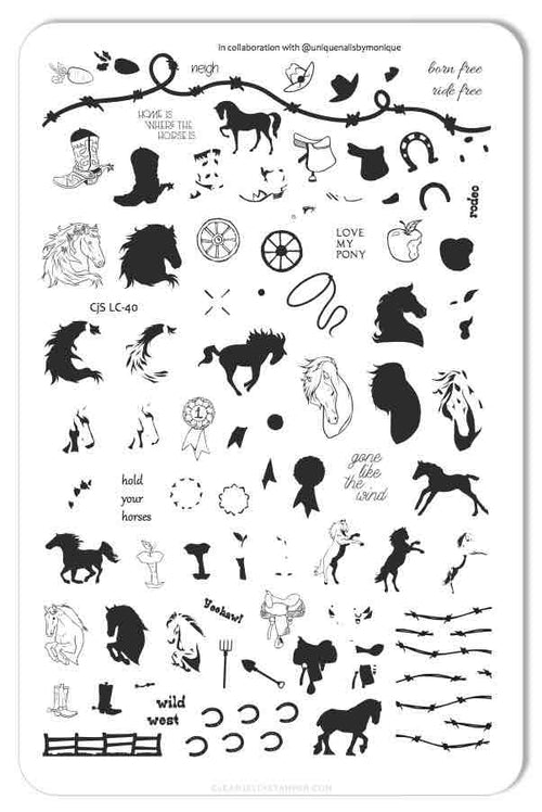 CJS-LC-40 Horsinâ Around - Ongles Elaine Lemay